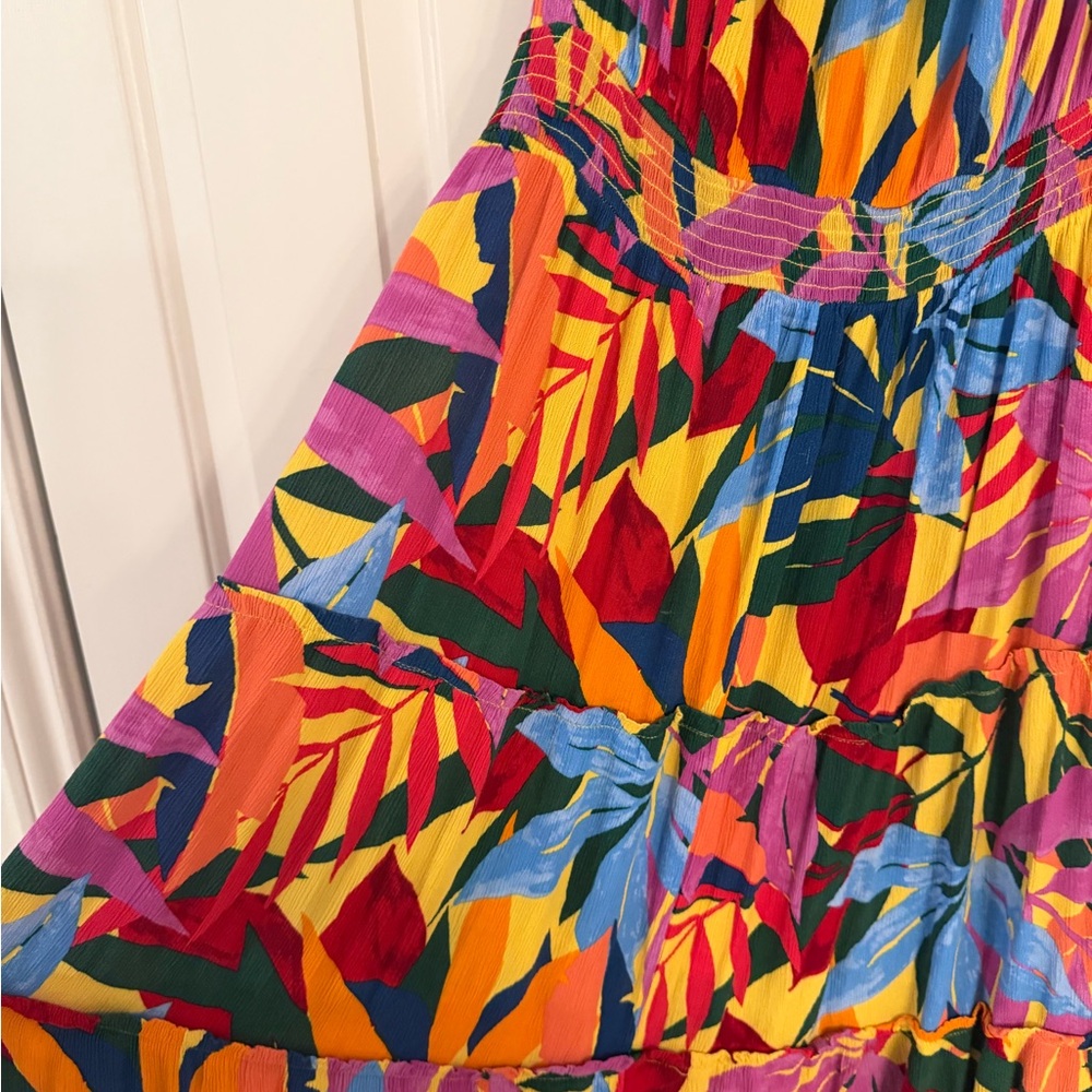 Terra & Sky Vibrant Multicolor Floral Maxi Dress - Picture 4 of 8
